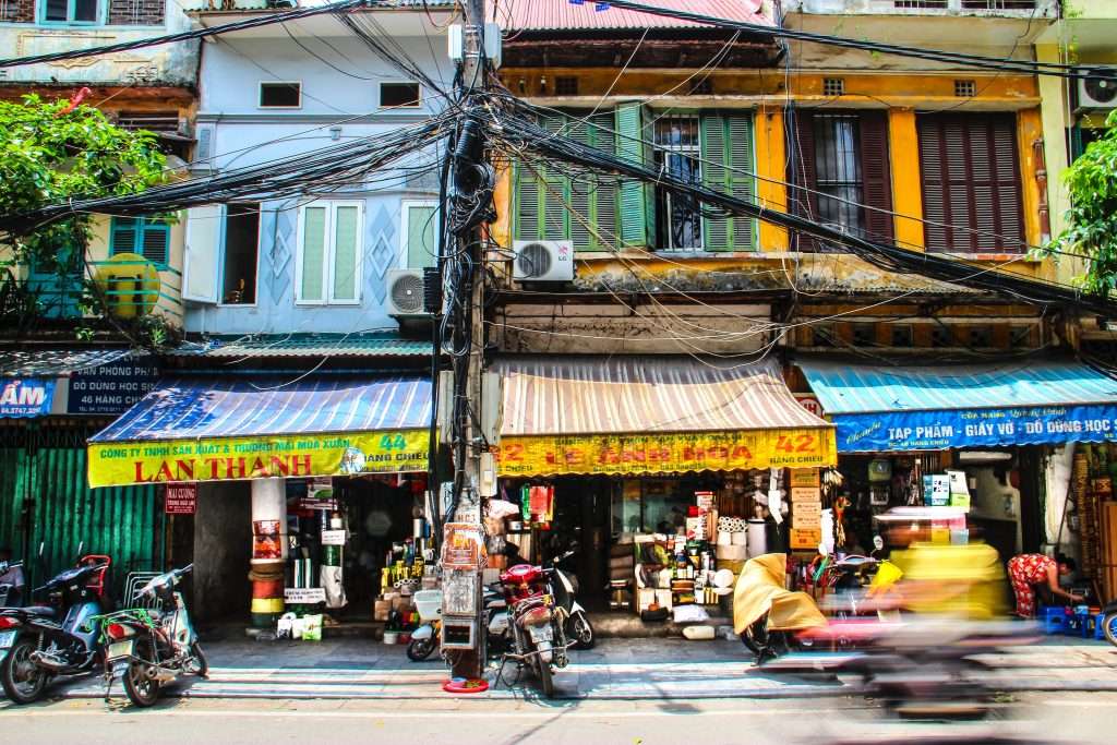 The streets of Vietnam are very busy