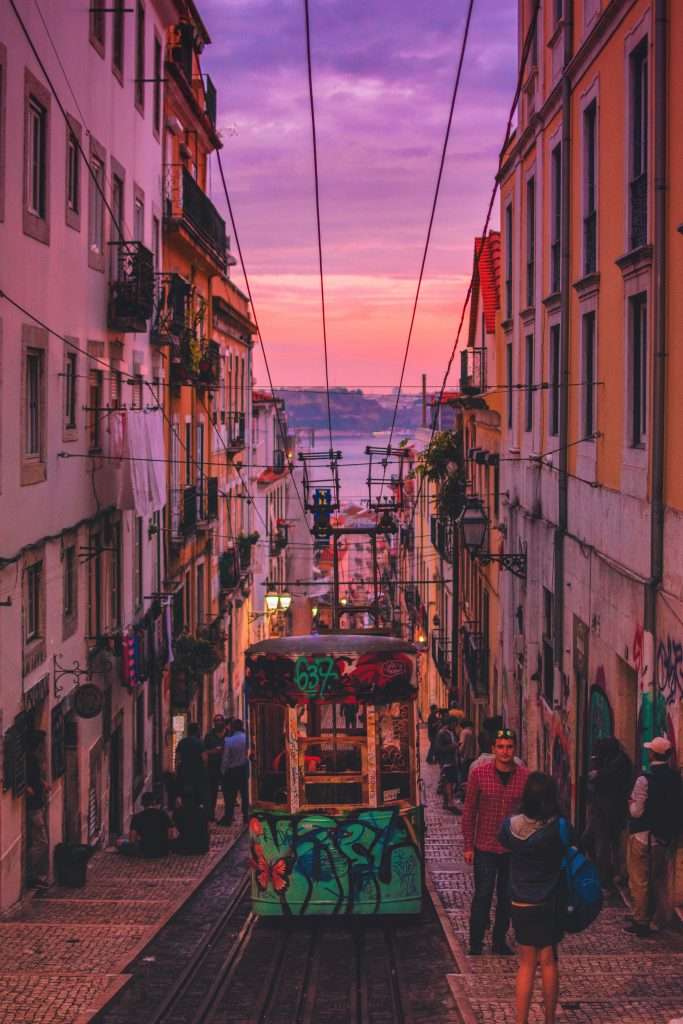 Sunset in Lisbon, Portugal